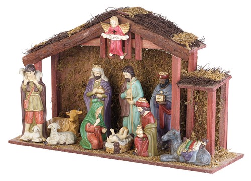 Grande crèche noël - grande,