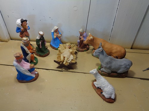 Ancienne grande creche santon - grande,